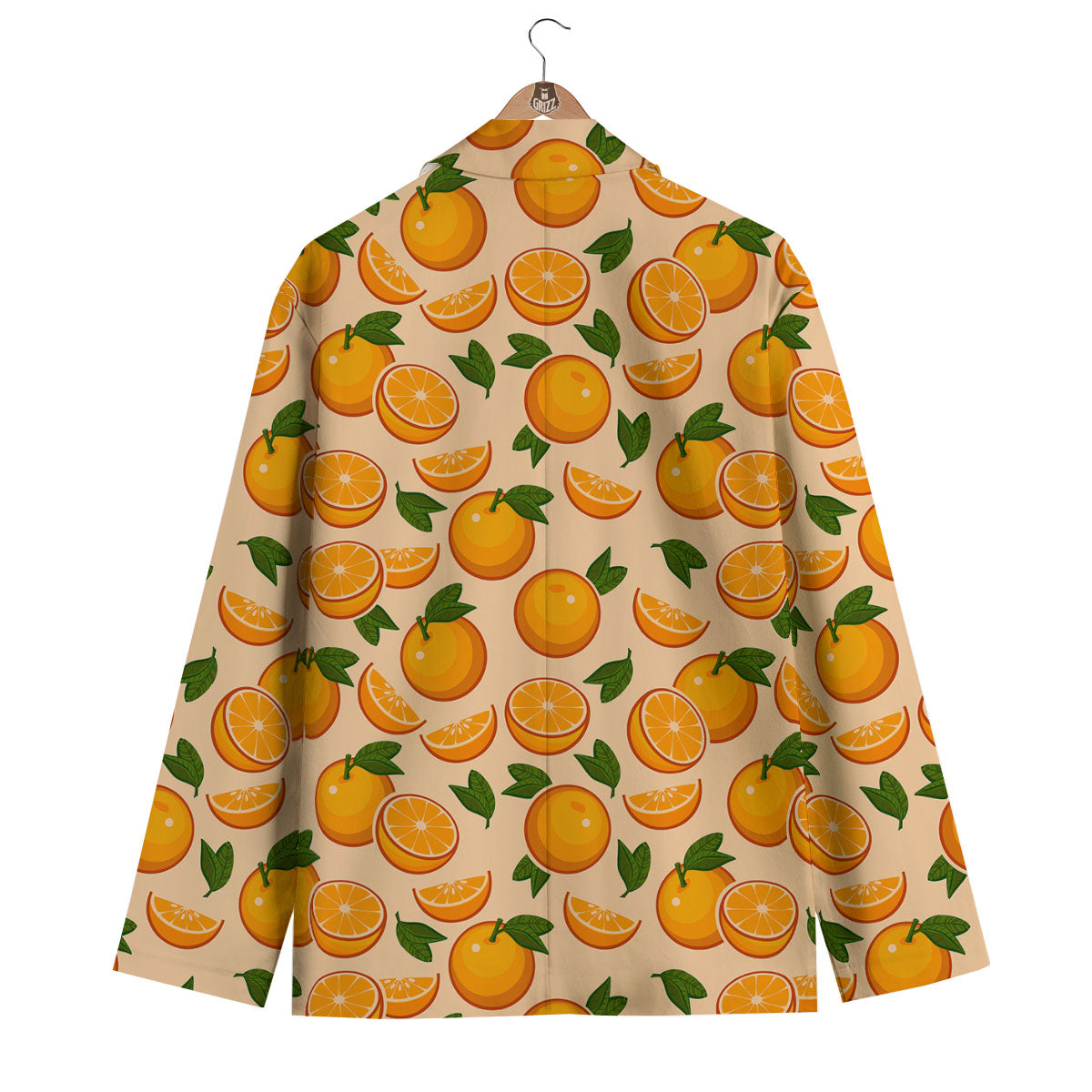 Fruit Orange Print Pattern Men's Blazer-grizzshop