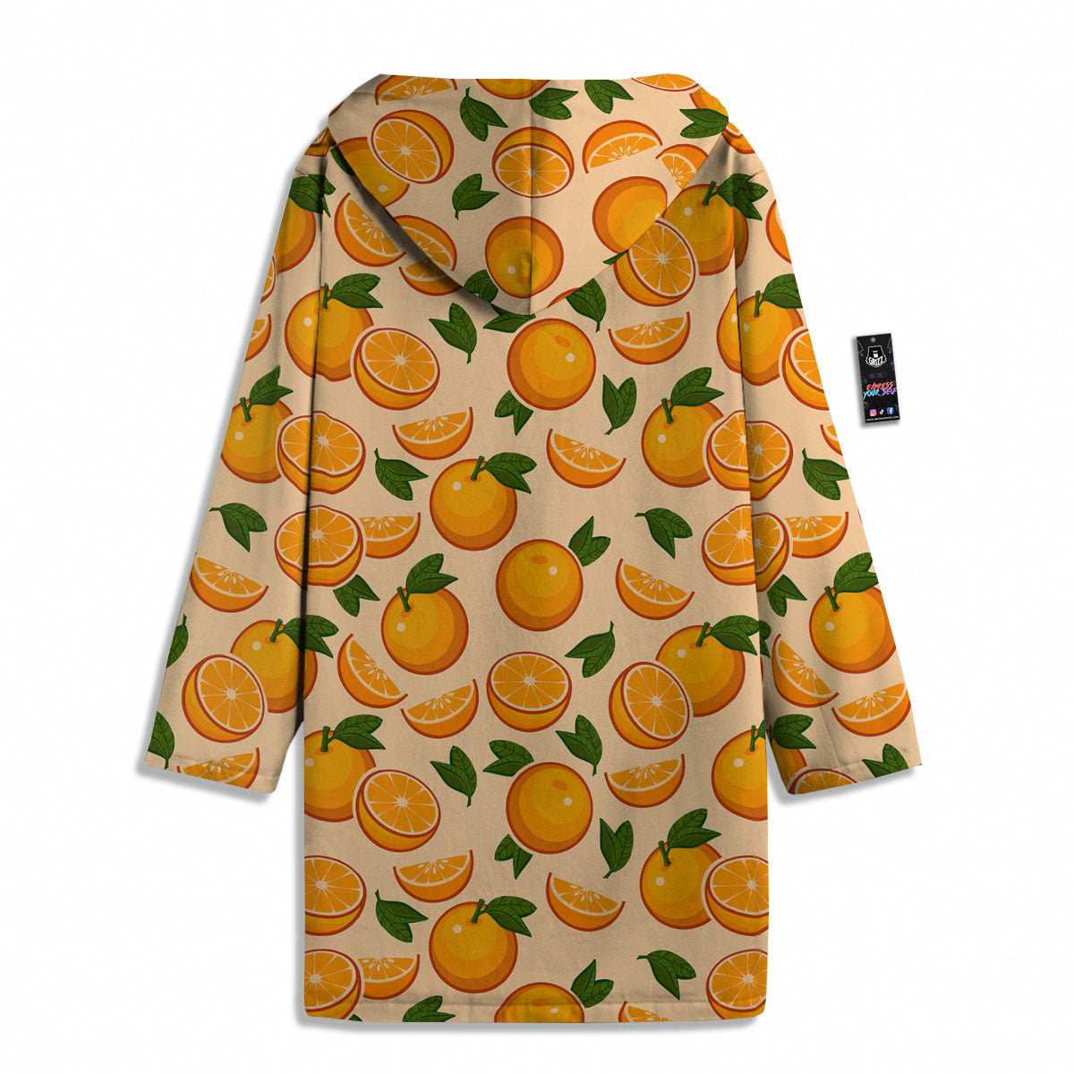 Fruit Orange Print Pattern Men's Windbreaker Jacket-grizzshop