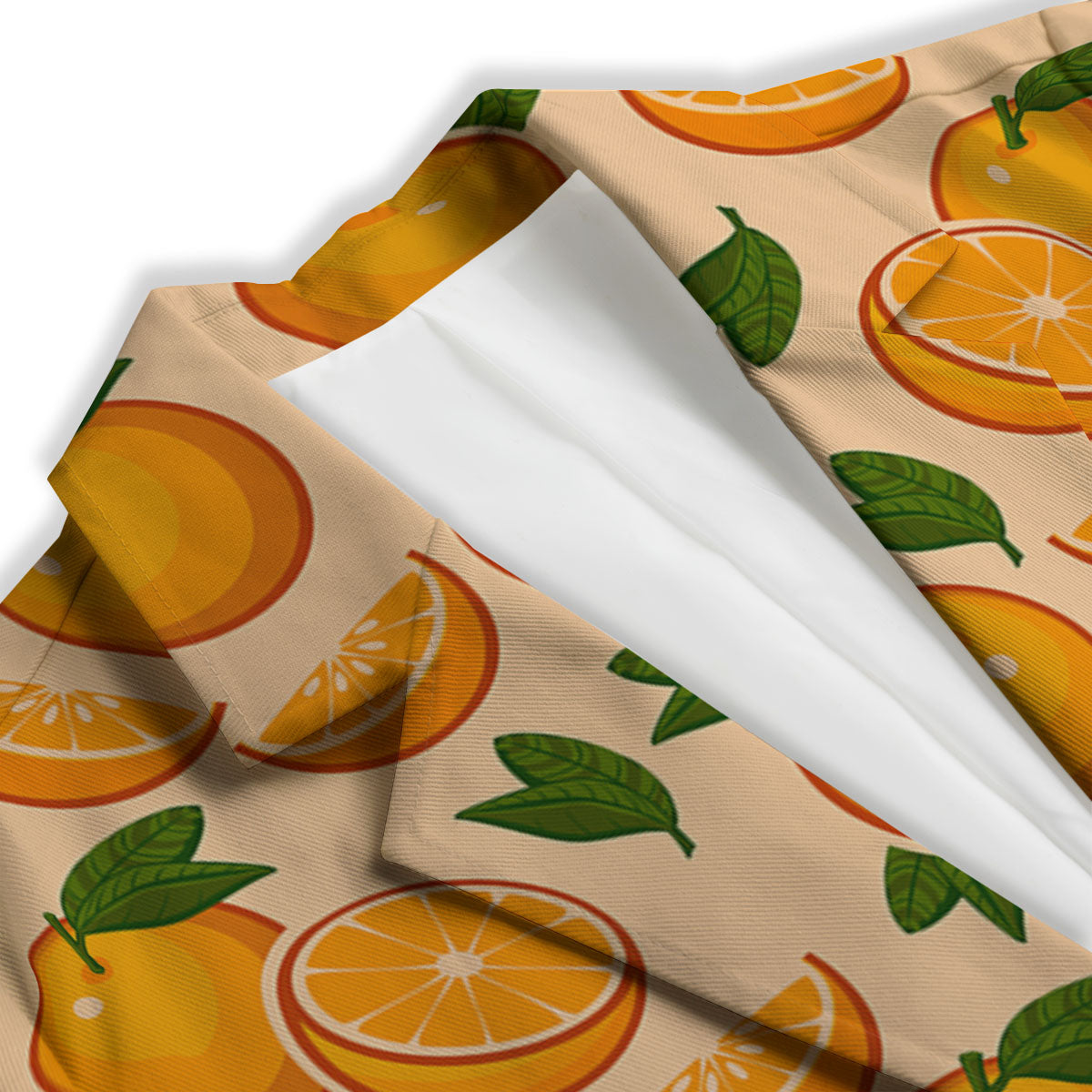Fruit Orange Print Pattern Women's Blazer-grizzshop