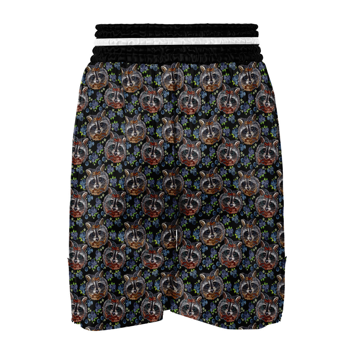 Fruit Raccoon Pattern Print Boxing Shorts-grizzshop