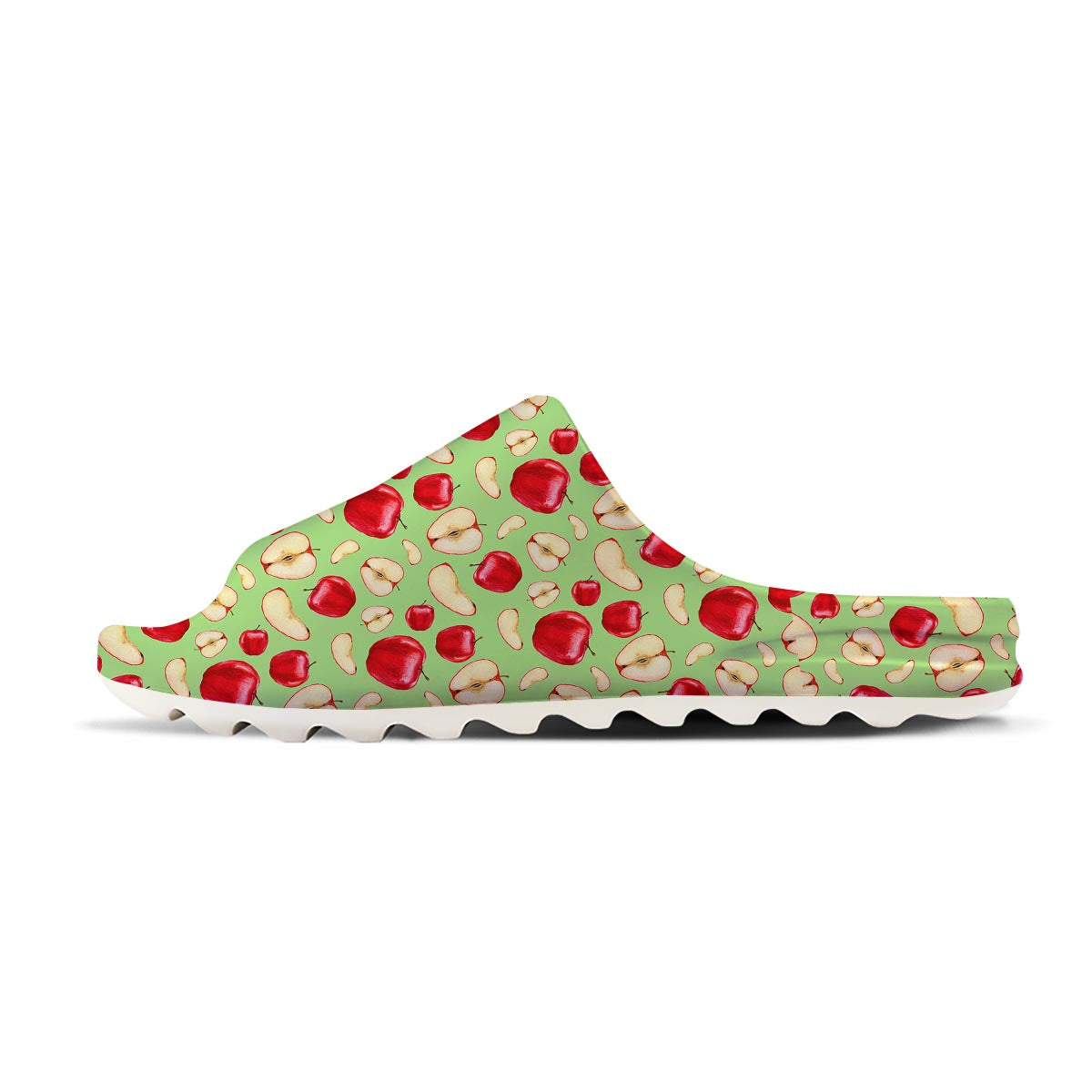 Fruit Red Apple Print Pattern Sandals-grizzshop