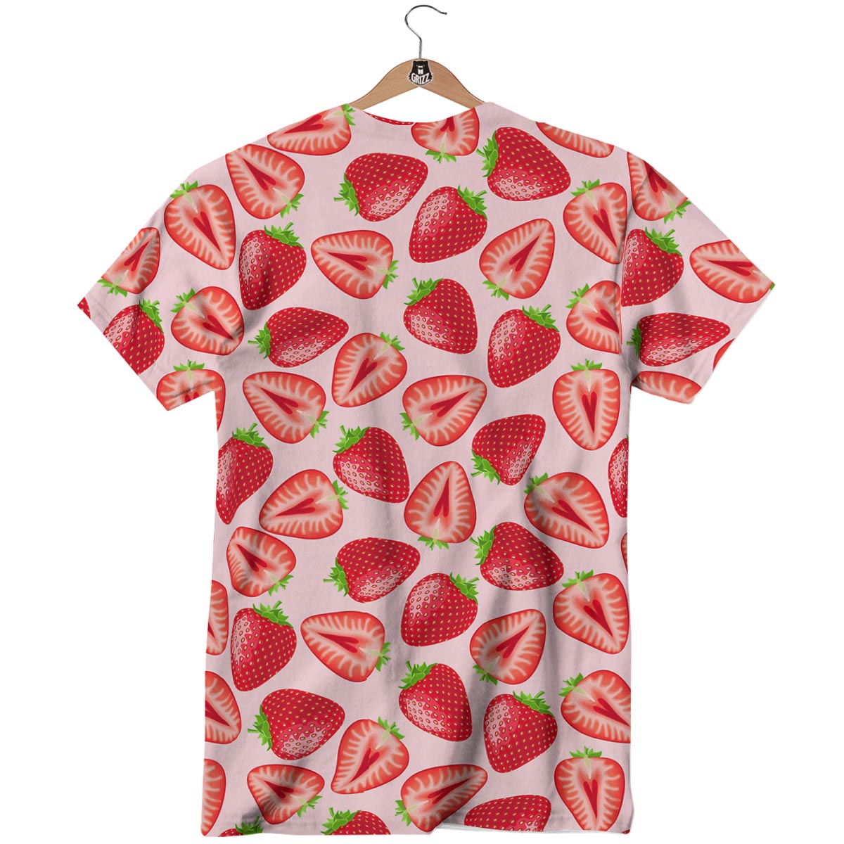 Fruit Strawberry Print Pattern T-Shirt-grizzshop