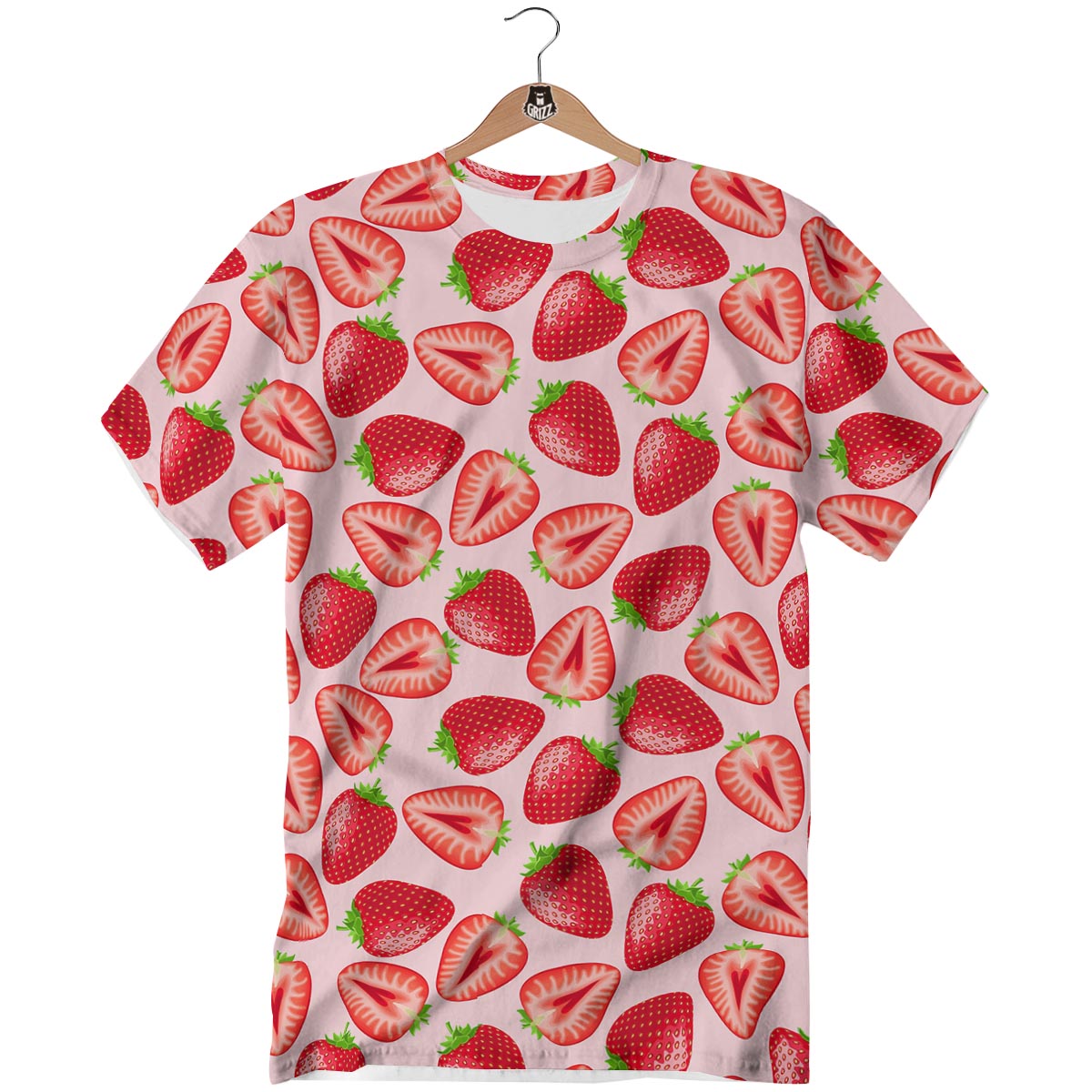 Fruit Strawberry Print Pattern T-Shirt-grizzshop