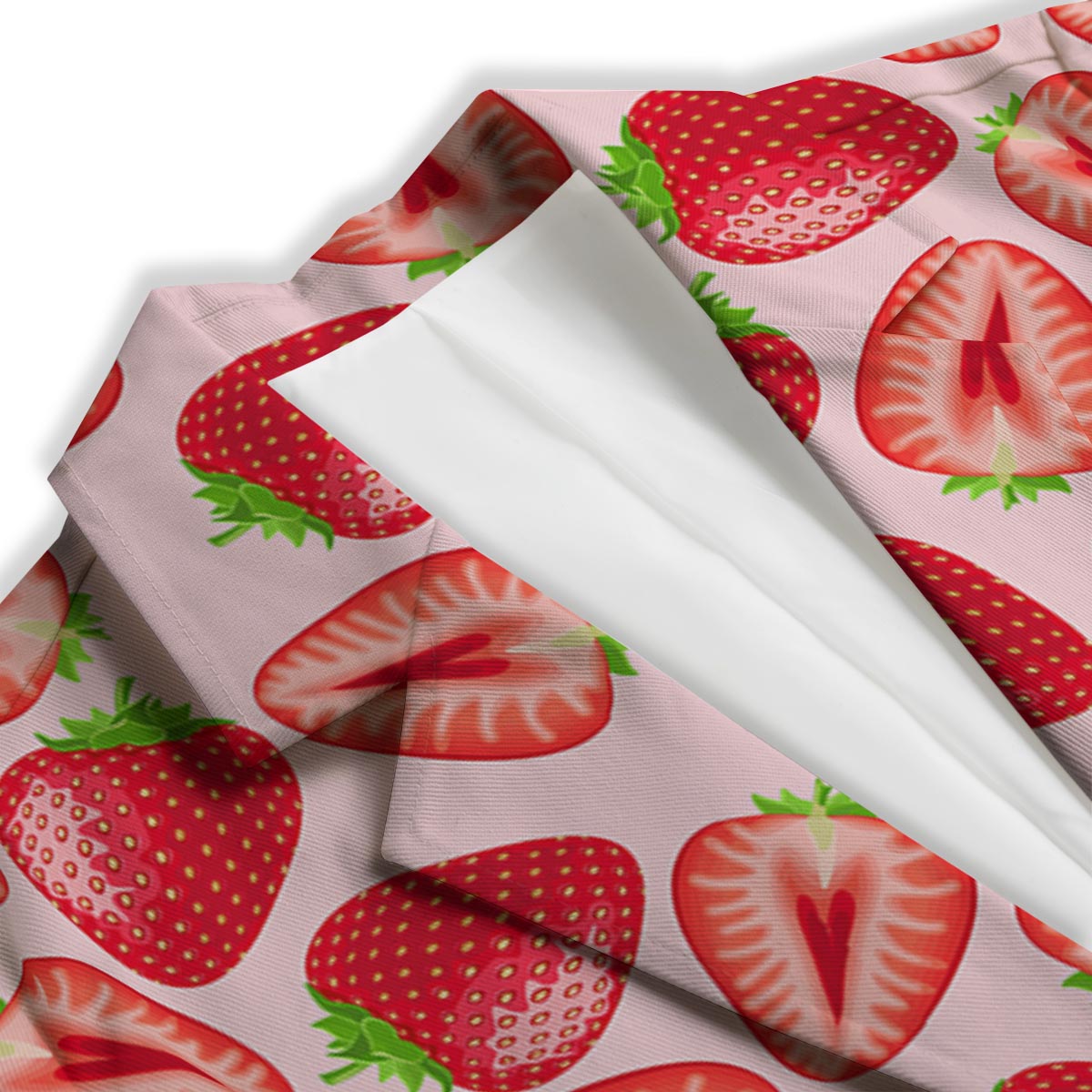 Fruit Strawberry Print Pattern Women's Blazer-grizzshop
