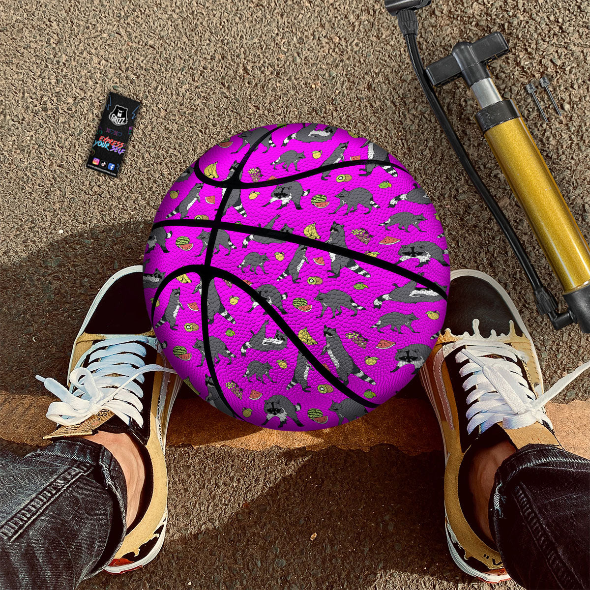 Fossil T-Rex Print Basketball
