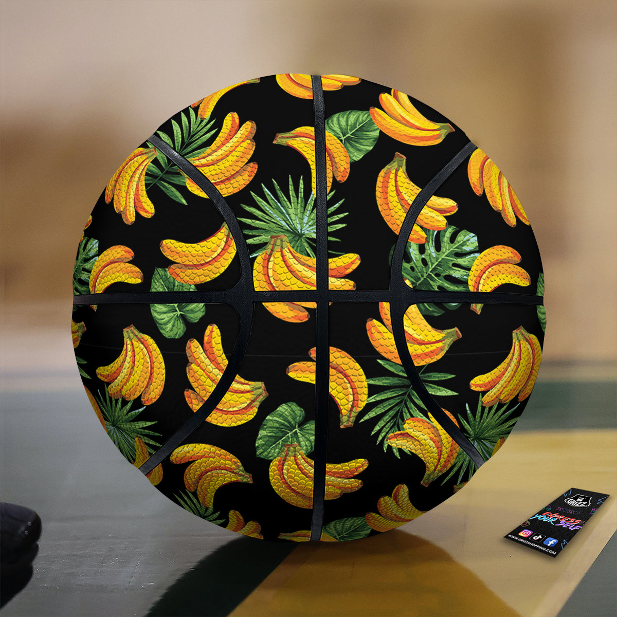 Fruit Banana Print Pattern Basketball