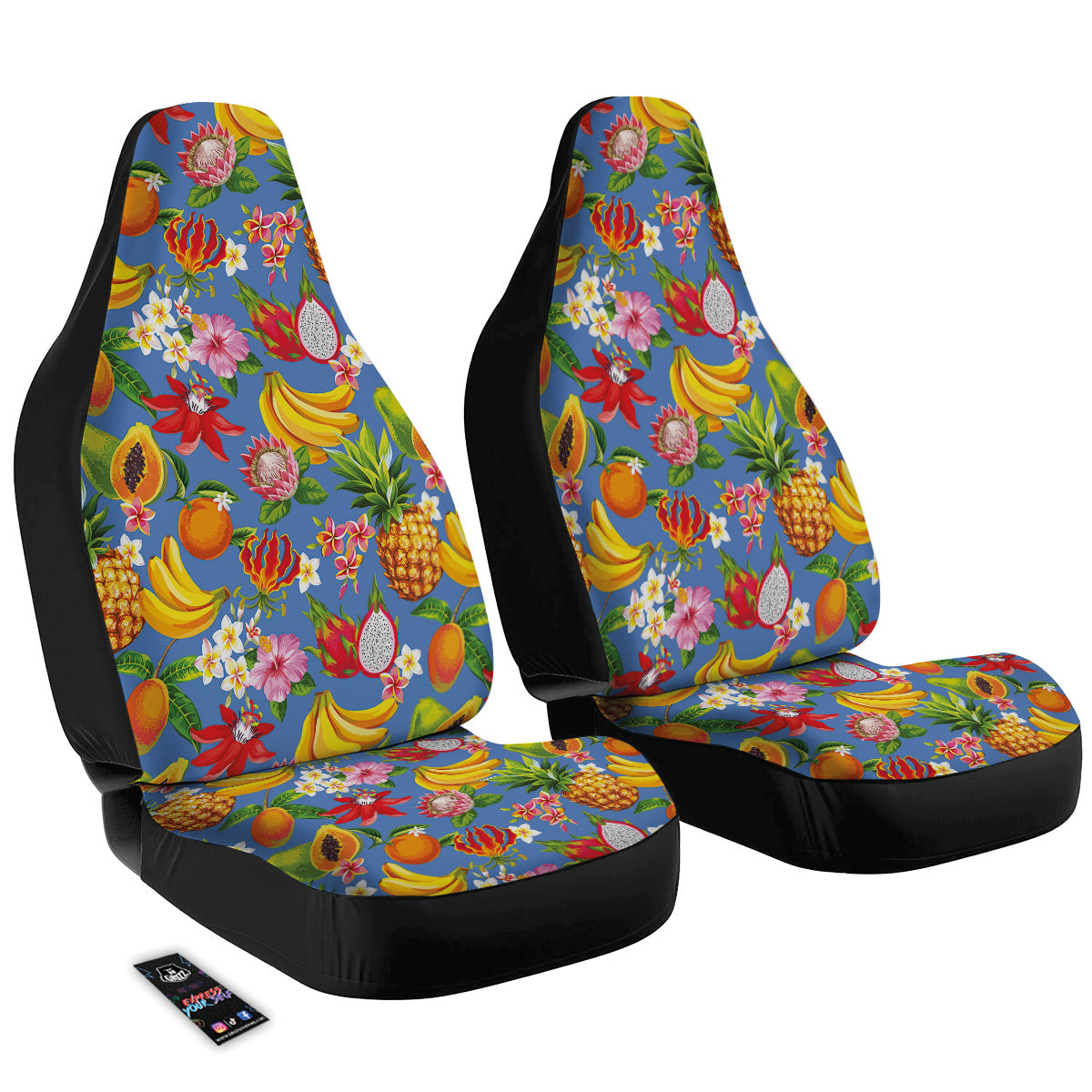 Fruits Aloha Tropical Print Pattern Car Seat Covers-grizzshop