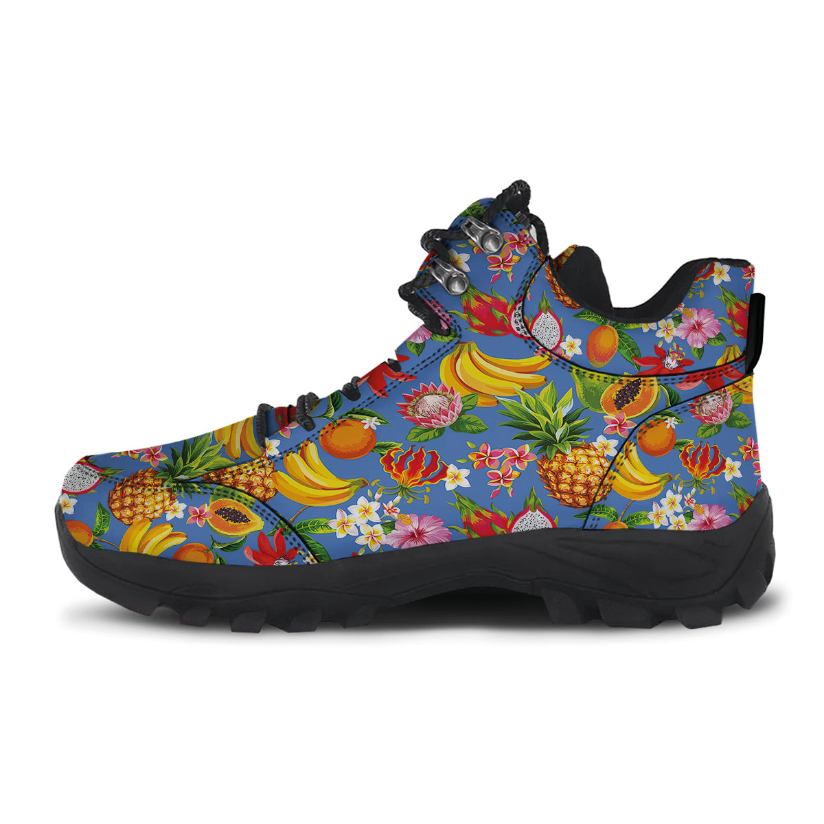 Fruits Aloha Tropical Print Pattern Hiking Shoes-grizzshop