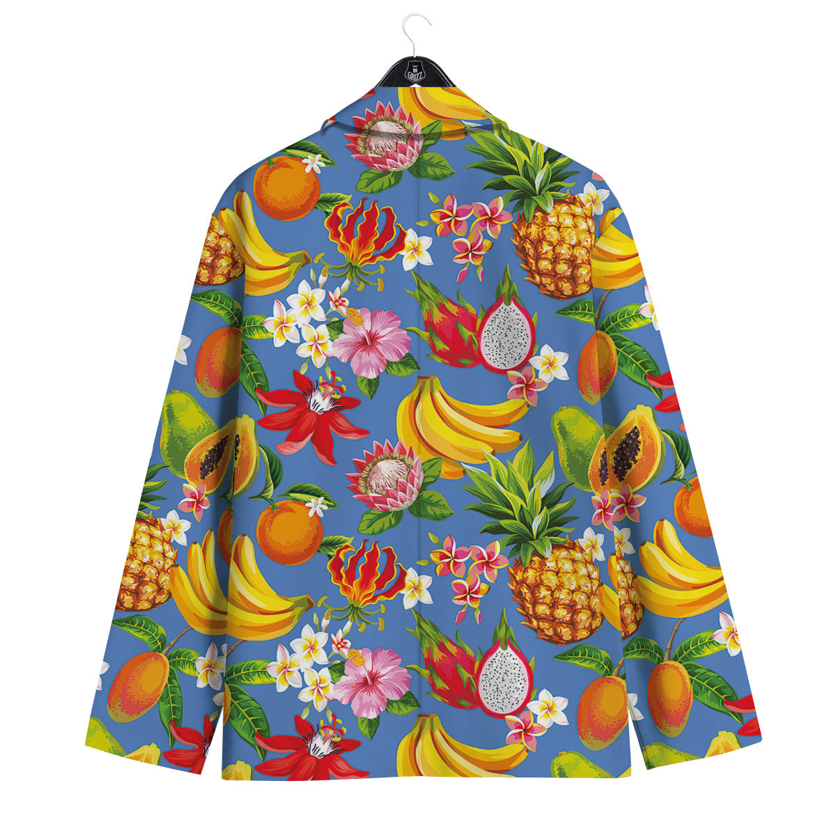 Fruits Aloha Tropical Print Pattern Men's Sport Coat-grizzshop