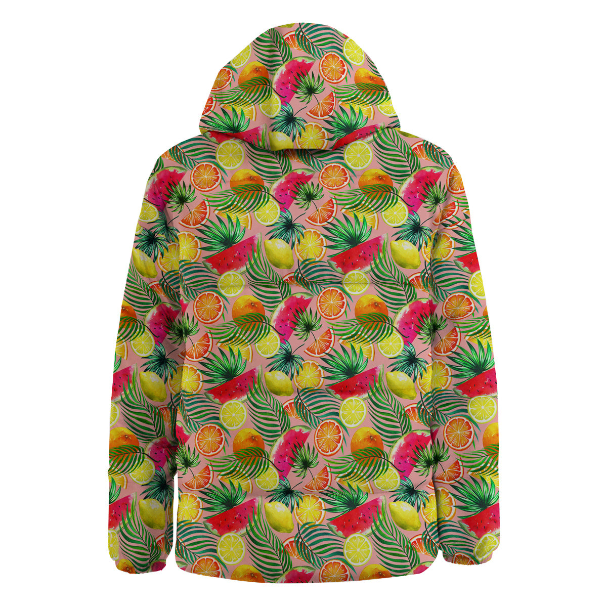 Fruits Cute Tropical Print Pattern Down Jacket-grizzshop