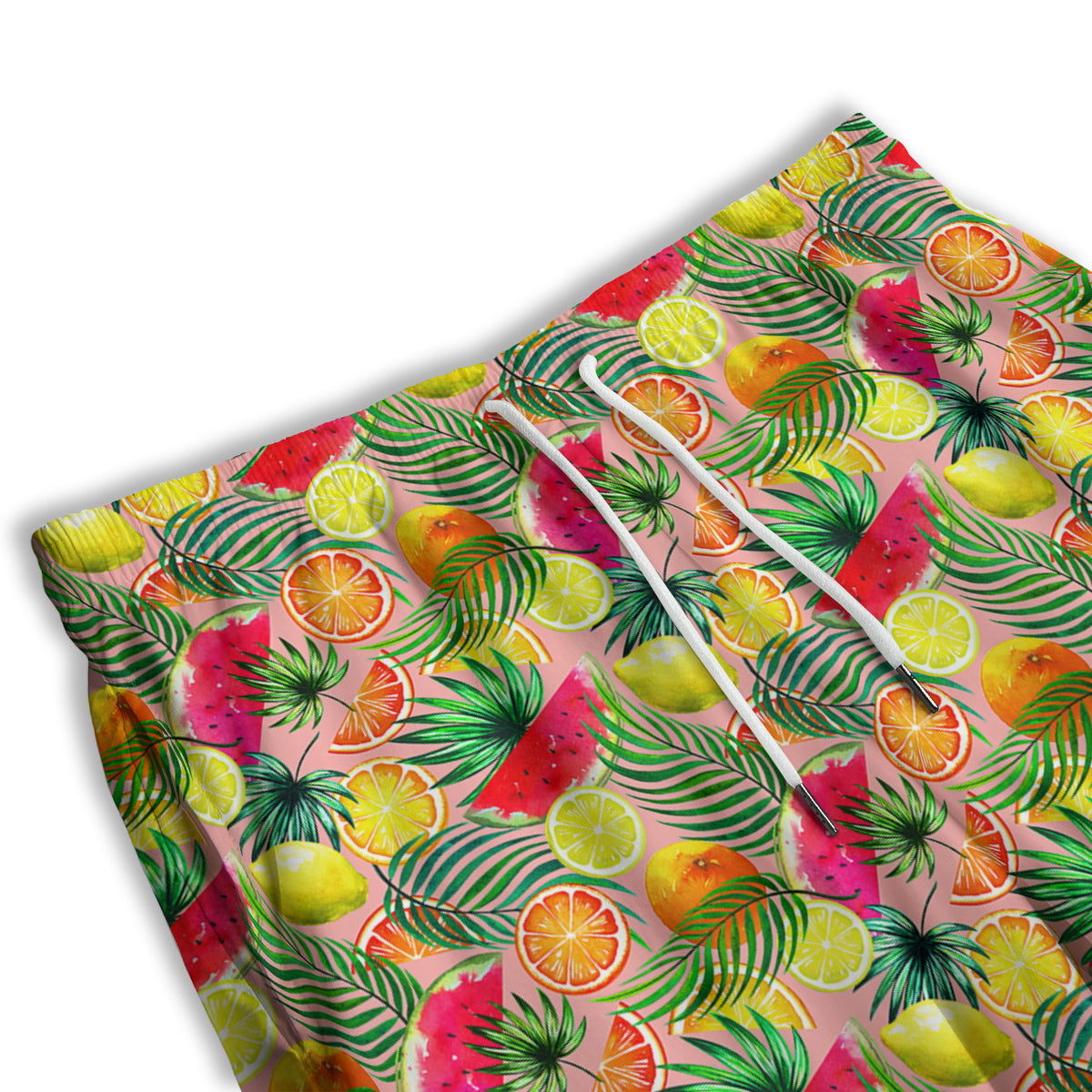 Fruits Cute Tropical Print Pattern Men's Athletic Shorts-grizzshop