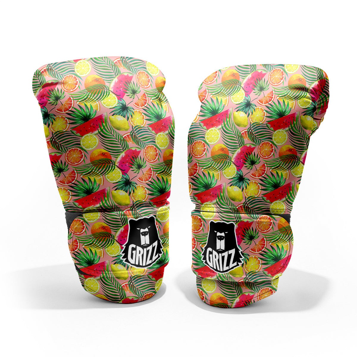 Fruits Cute Tropical Print Pattern Sparring Gloves-grizzshop