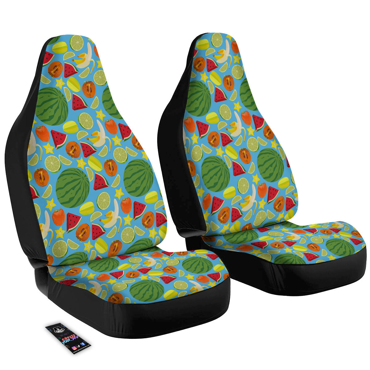 Fruits Depicting Print Pattern Car Seat Covers-grizzshop