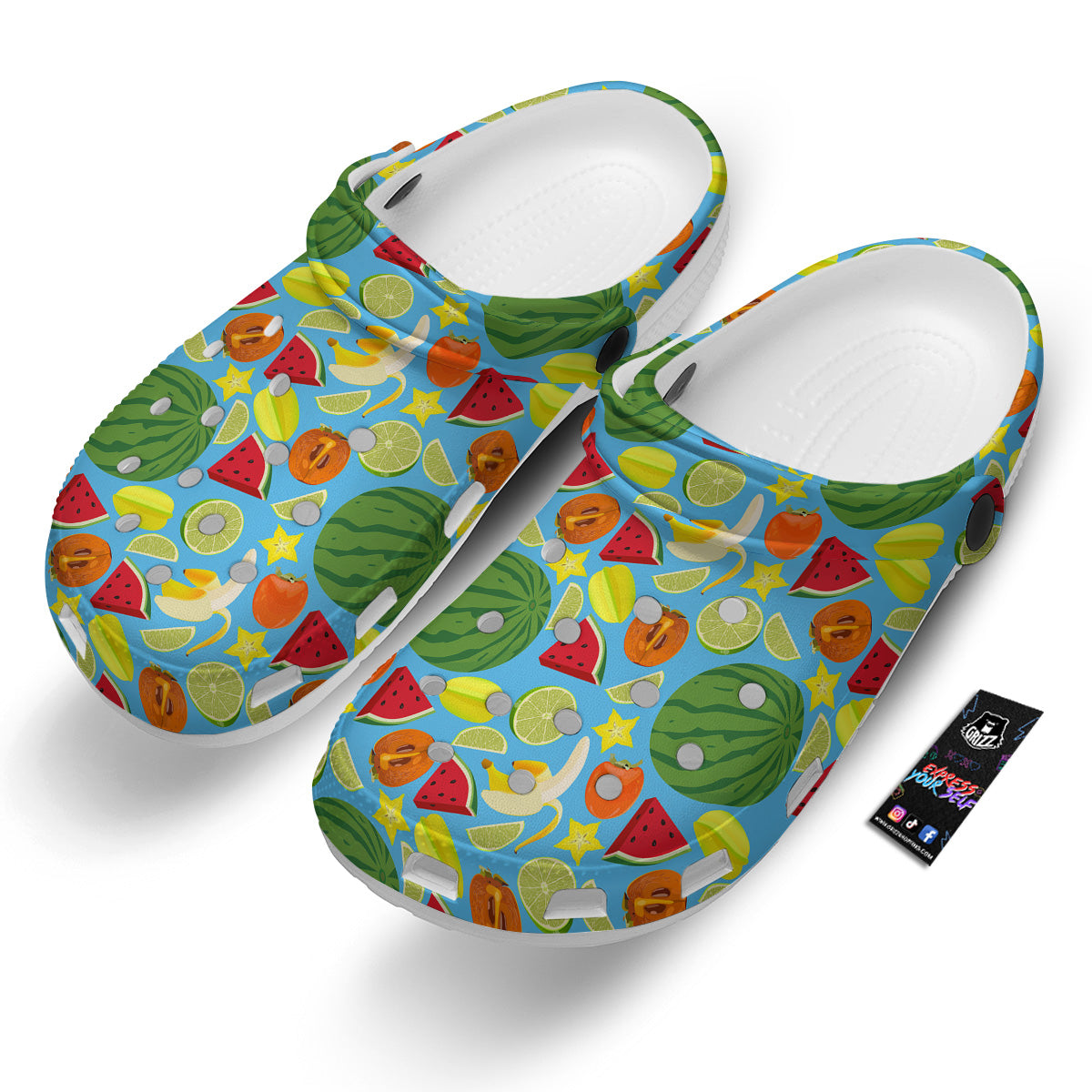 Fruits Depicting Print Pattern Clog-grizzshop