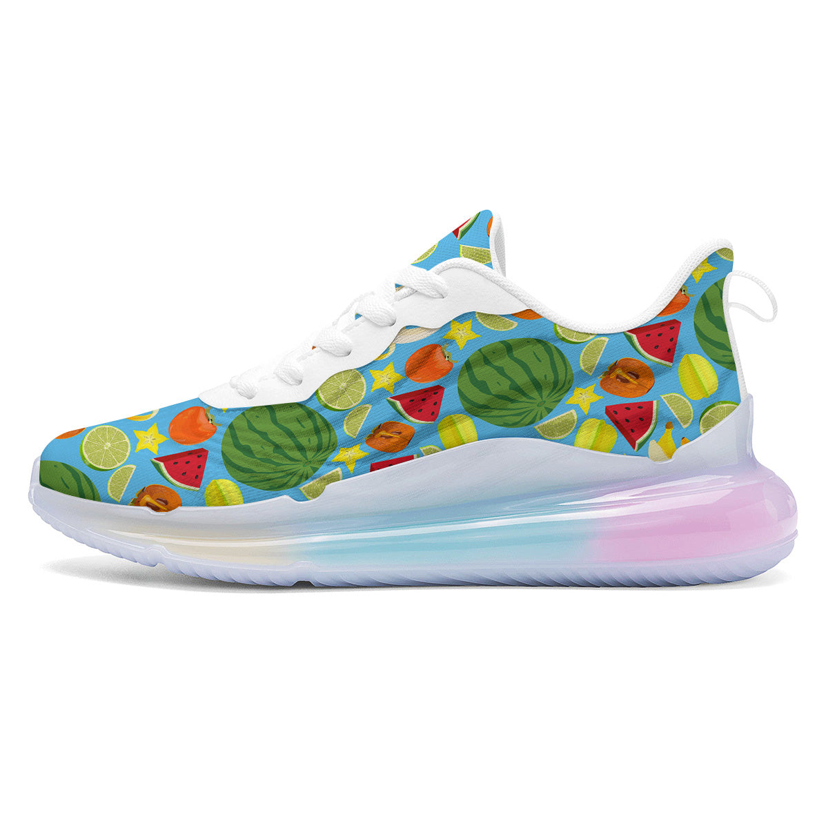Fruits Depicting Print Pattern Running Sneakers-grizzshop