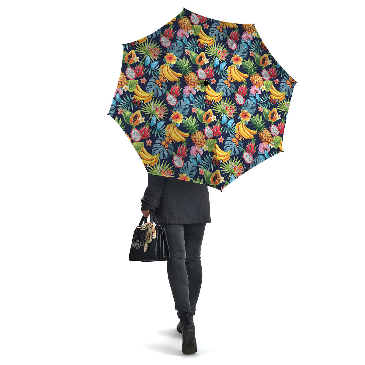 Fruits Hawaiian Tropical Print Pattern Umbrella-grizzshop