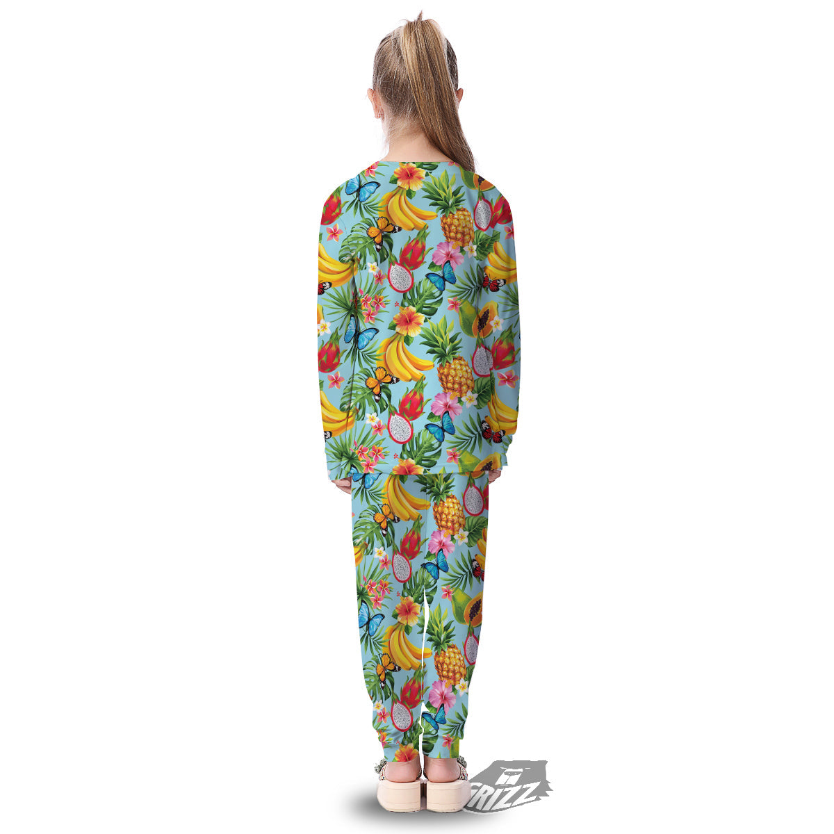 Fruits Jungle Tropical Print Pattern Kid's Pajamas-grizzshop
