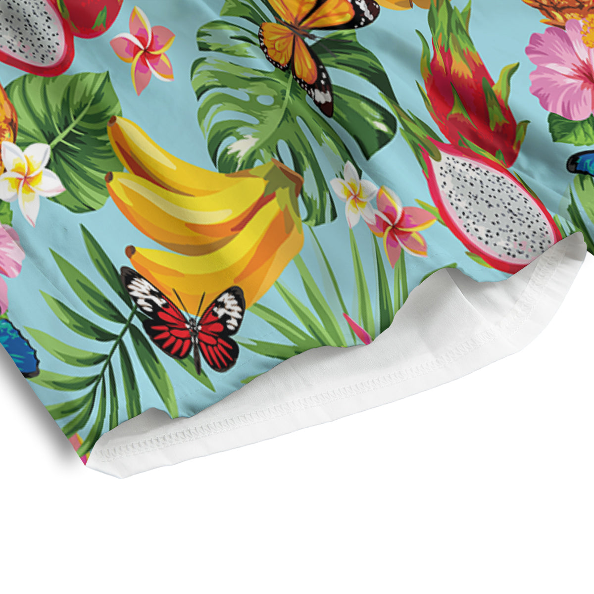 Fruits Jungle Tropical Print Pattern Men's Athletic Shorts-grizzshop