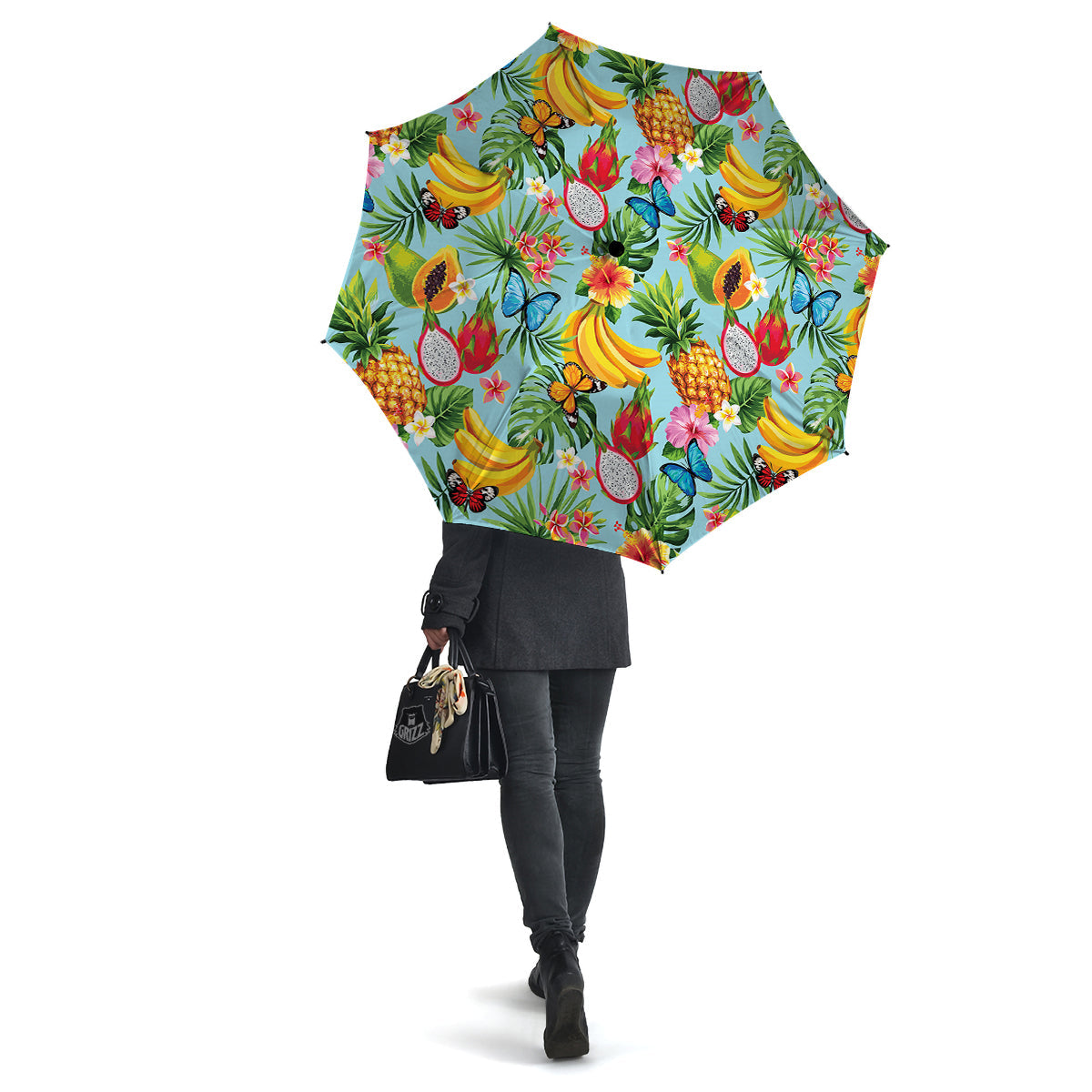 Fruits Jungle Tropical Print Pattern Umbrella-grizzshop