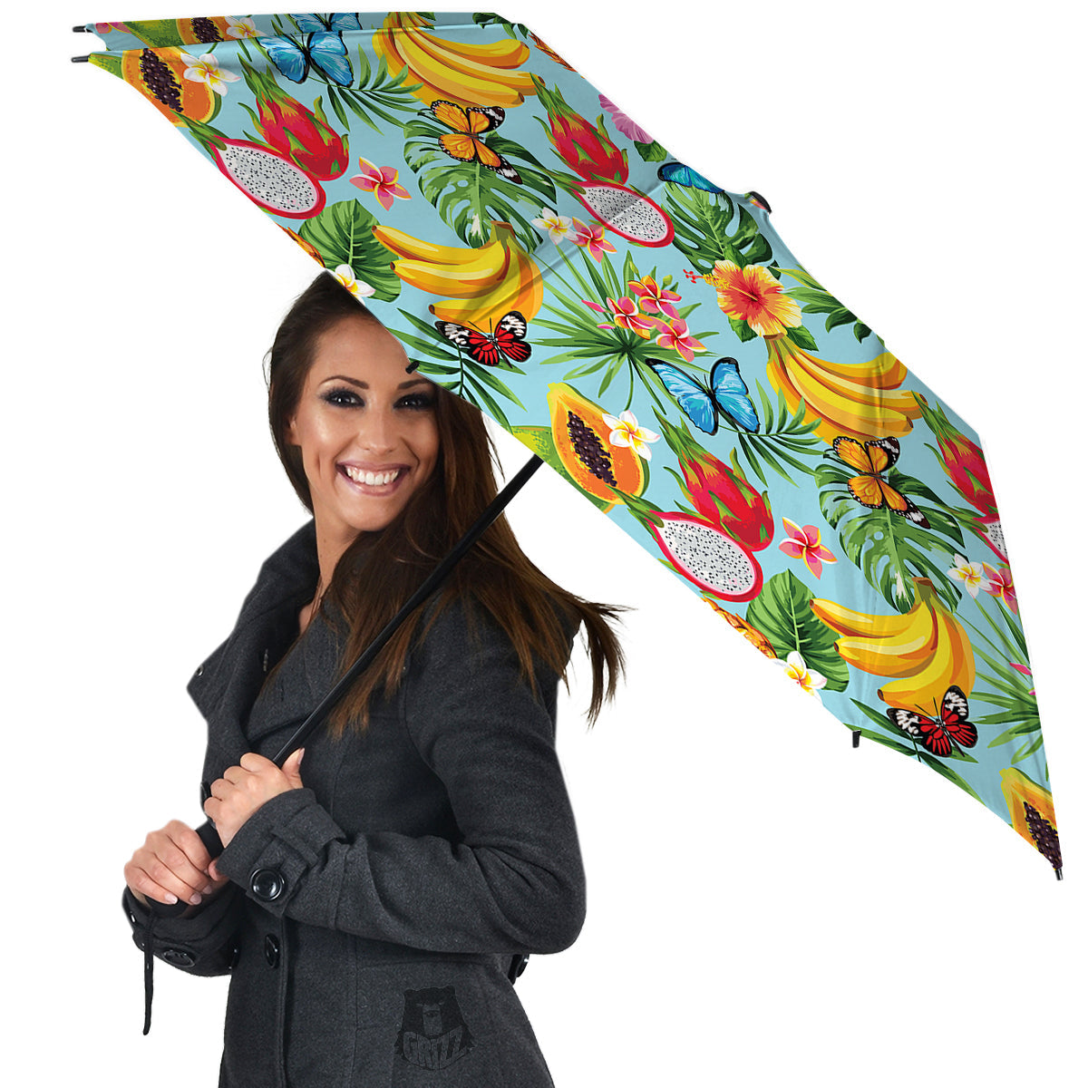 Fruits Jungle Tropical Print Pattern Umbrella-grizzshop