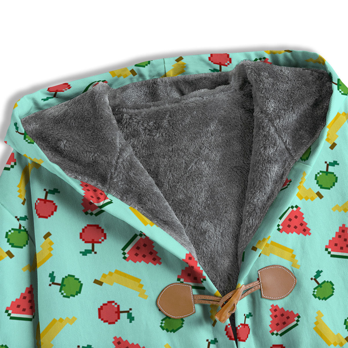 Fruits Pixel Print Pattern Men's Windbreaker Jacket-grizzshop