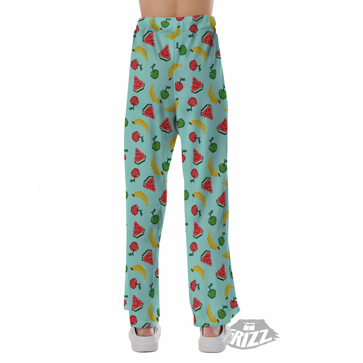 Fruits Pixel Print Pattern Pajama Pants-grizzshop