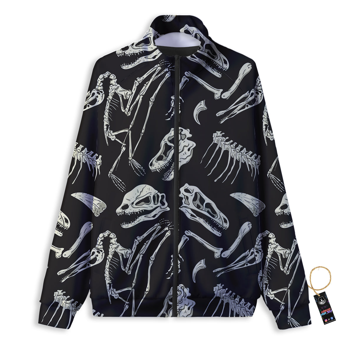 Fruits Pixel Print Pattern Track Jacket-grizzshop