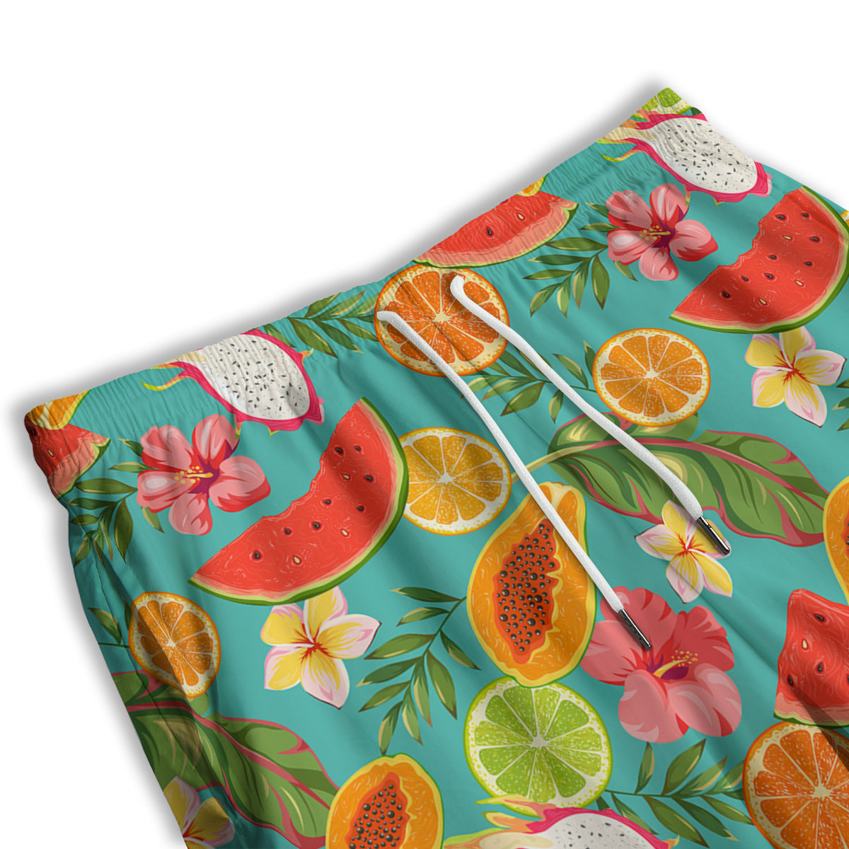 Fruits Tropical Paradise Print Pattern Men's Athletic Shorts-grizzshop