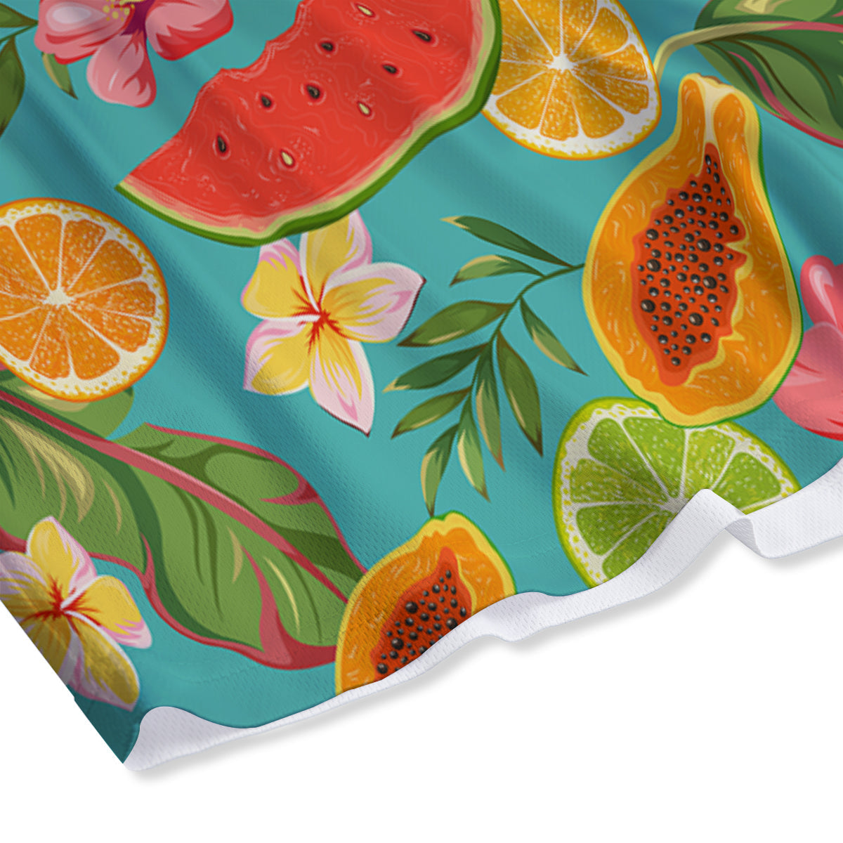 Fruits Tropical Paradise Print Pattern Mesh Shorts-grizzshop