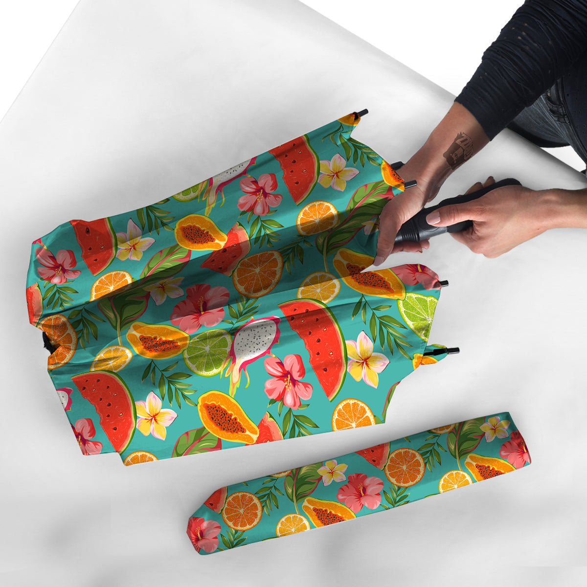 Fruits Tropical Paradise Print Pattern Umbrella-grizzshop