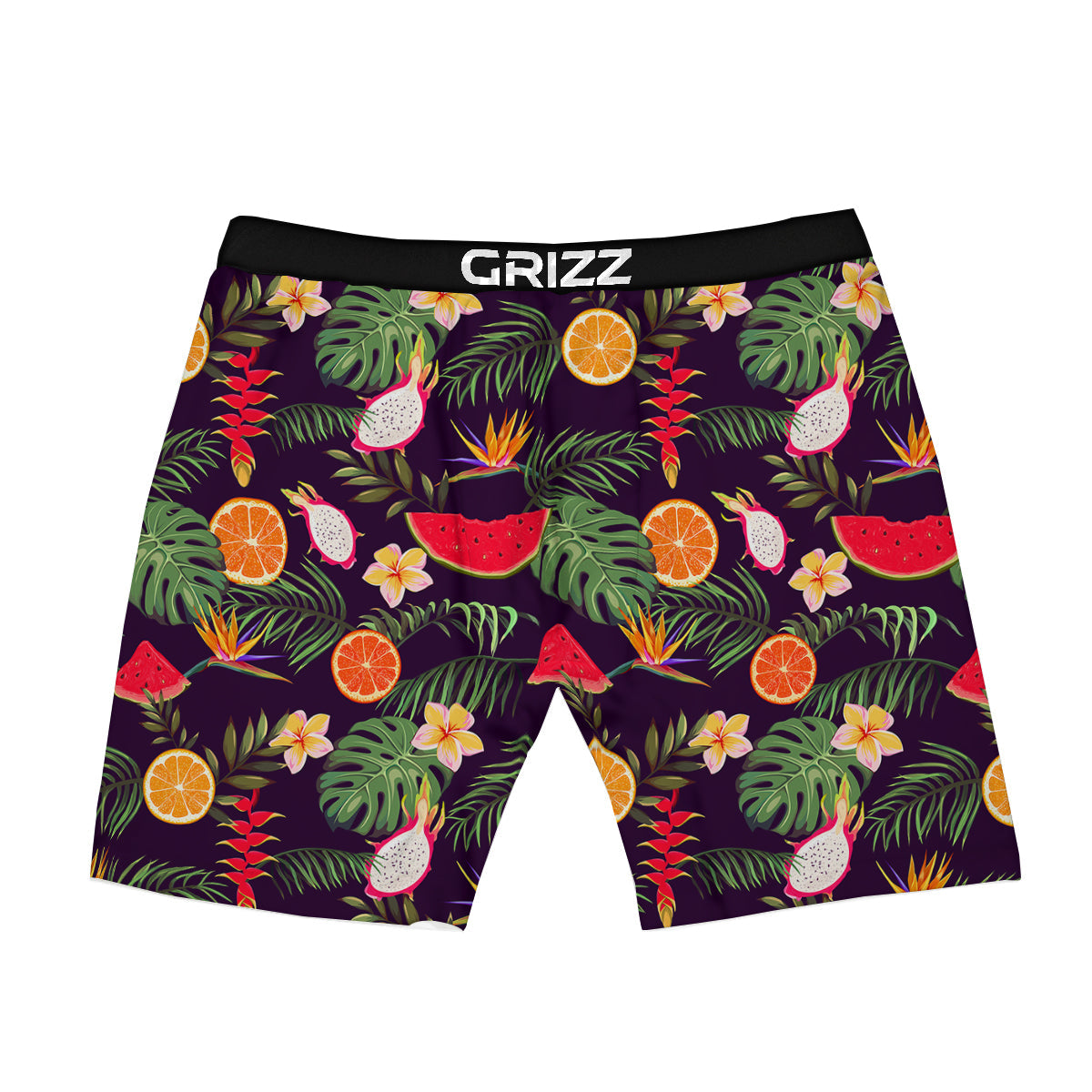 Fruits Tropical Print Pattern Boxer Briefs-grizzshop