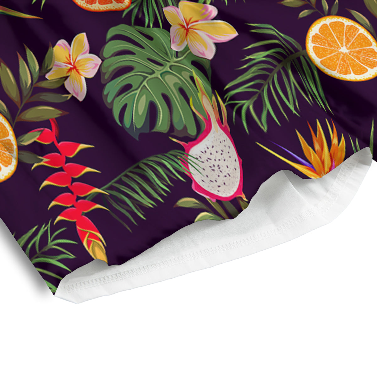 Fruits Tropical Print Pattern Men's Athletic Shorts-grizzshop