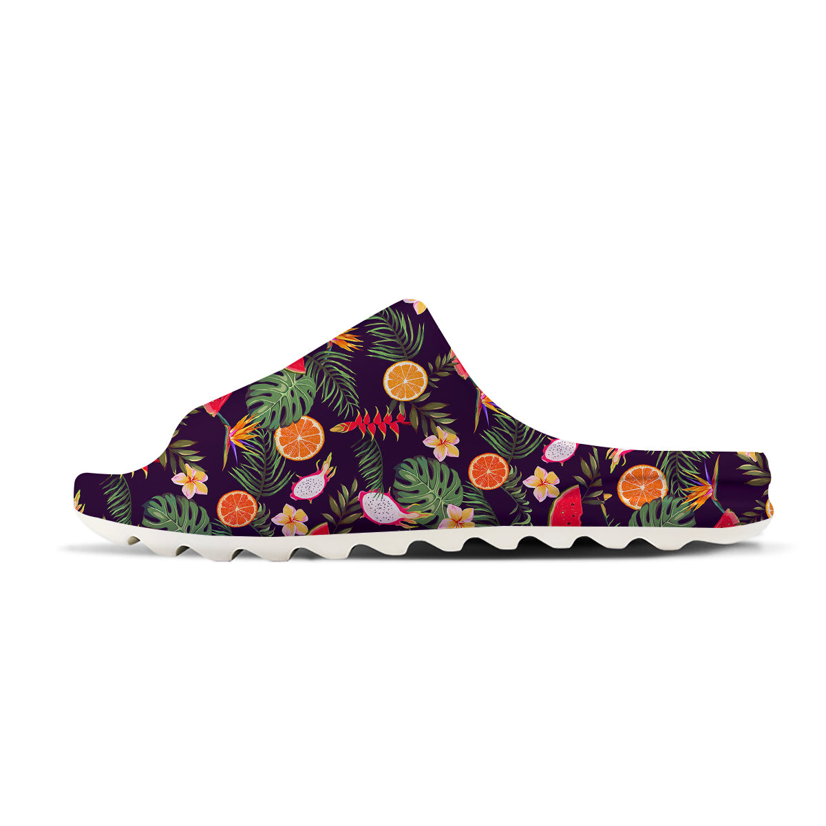Fruits Tropical Print Pattern Sandals-grizzshop