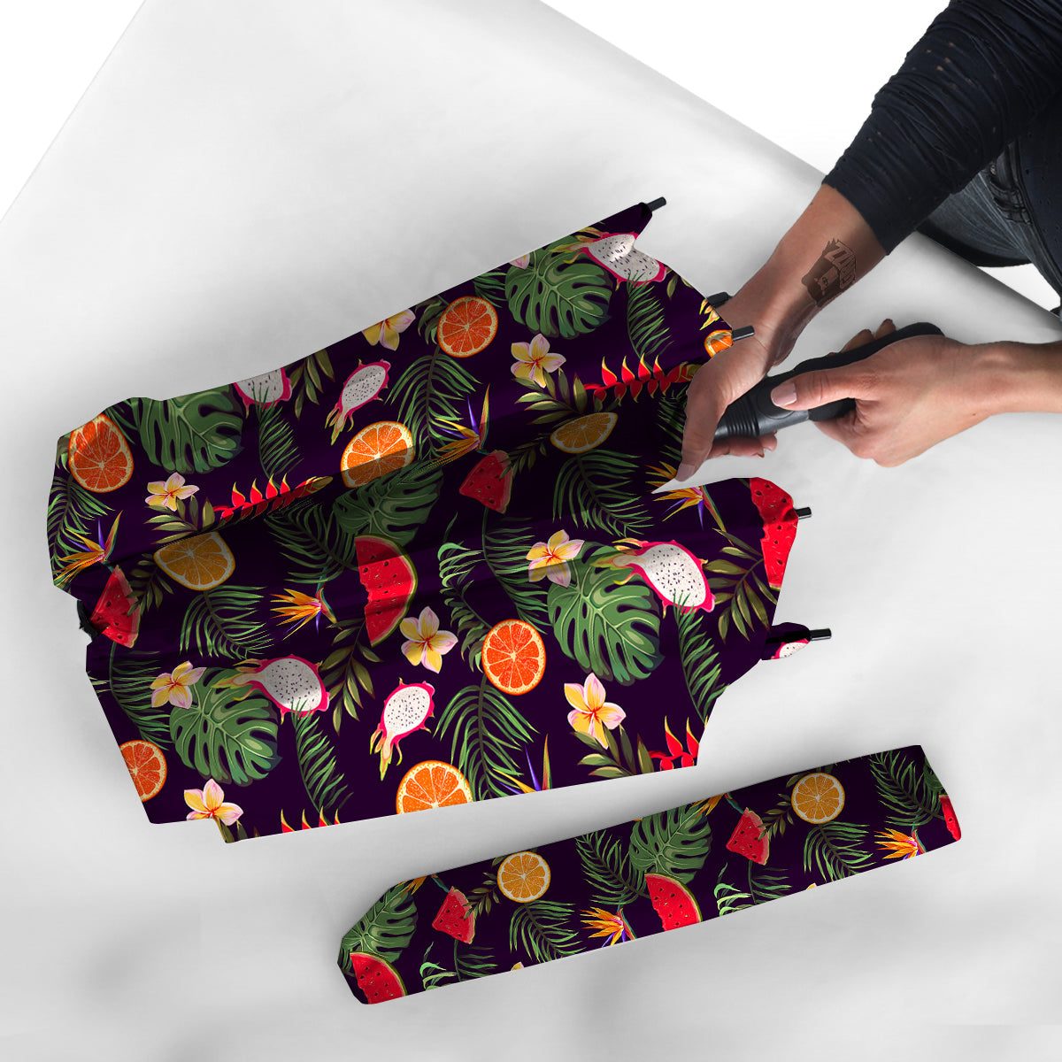 Fruits Tropical Print Pattern Umbrella-grizzshop