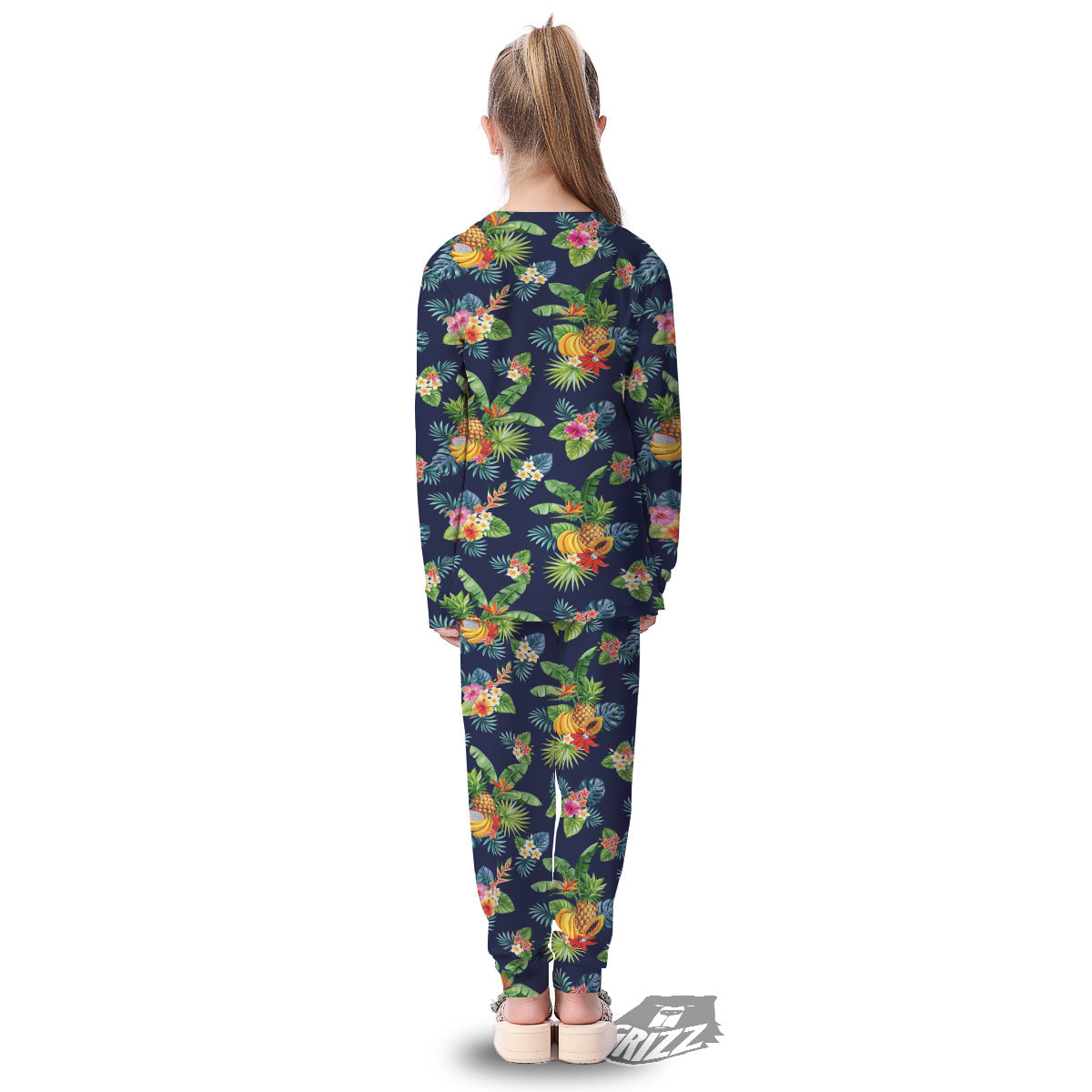 Fruits Tropical Vintage Print Pattern Kid's Pajamas-grizzshop