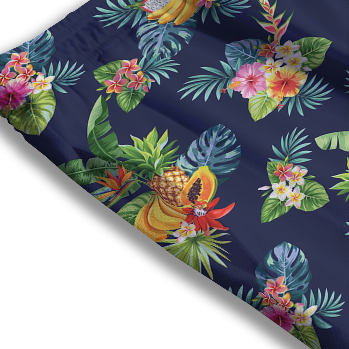 Fruits Tropical Vintage Print Pattern Mesh Shorts-grizzshop