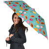 Fruits Turquoise Hawaiian Print Pattern Umbrella-grizzshop