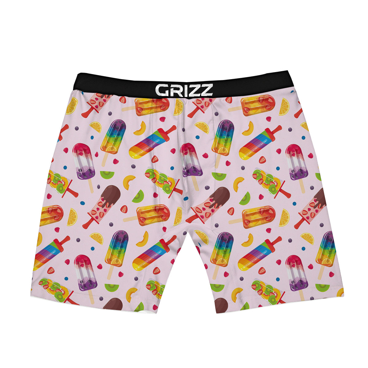 Fruity Ice Cream Print Pattern Boxer Briefs-grizzshop