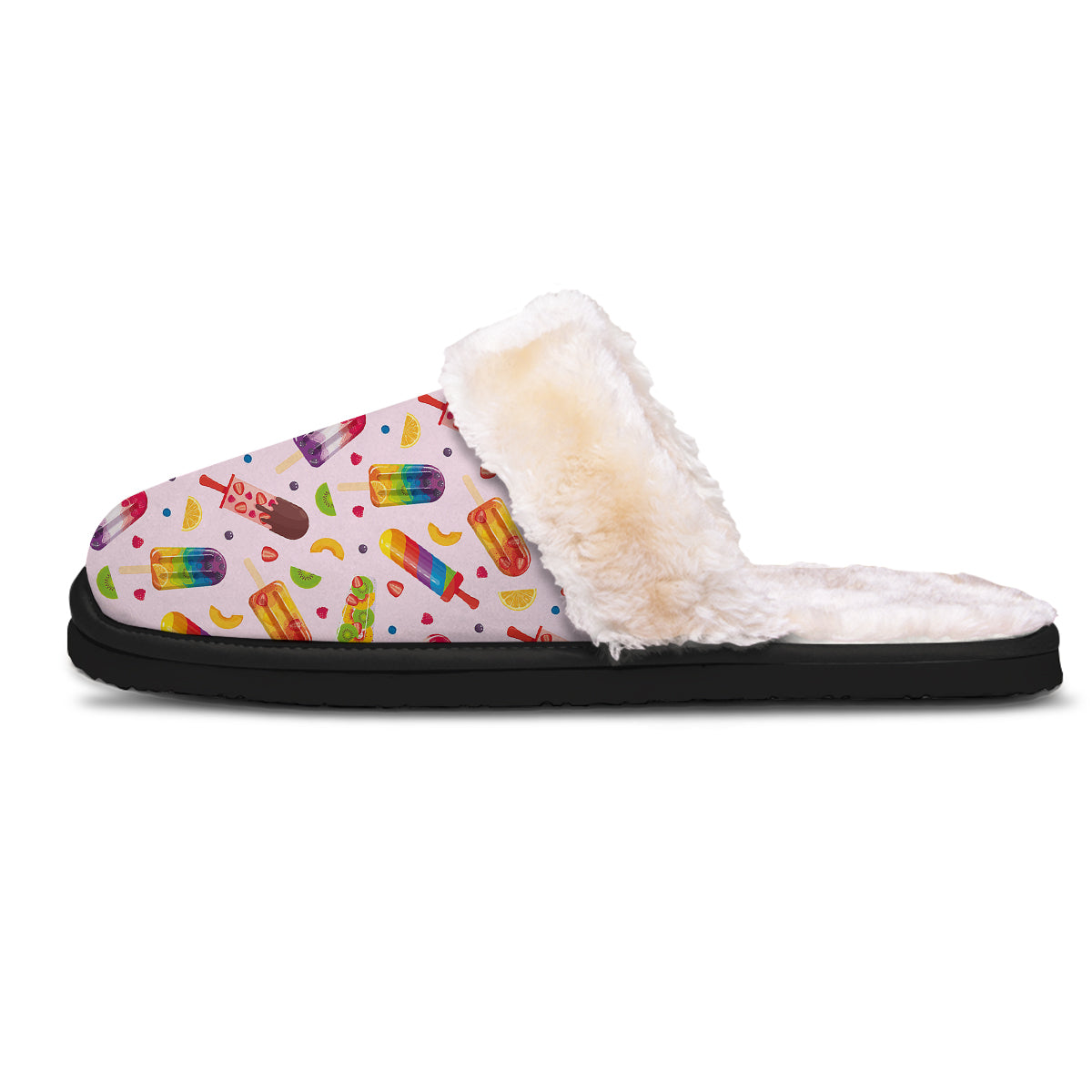 Fruity Ice Cream Print Pattern Slippers-grizzshop