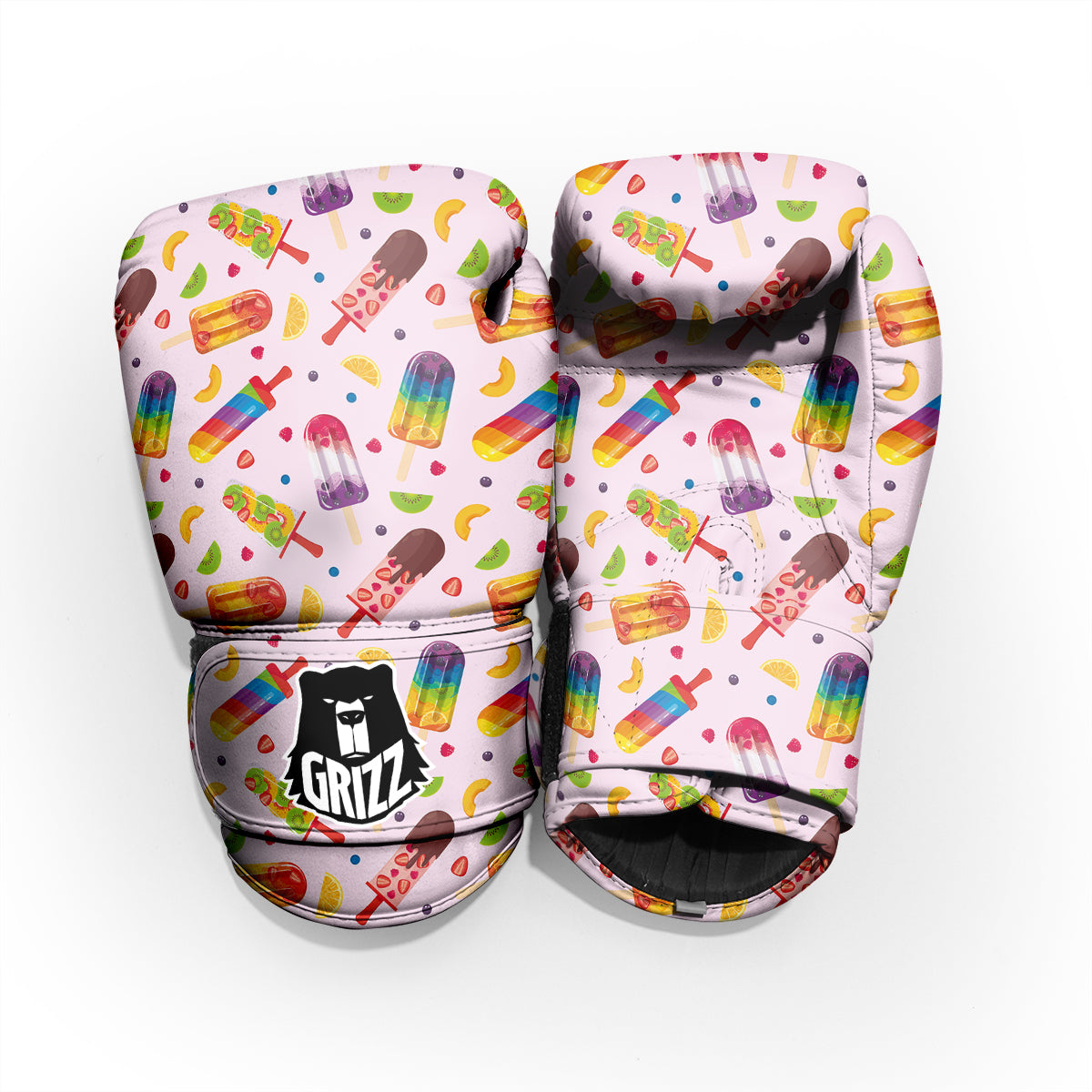 Fruity Ice Cream Print Pattern Sparring Gloves-grizzshop