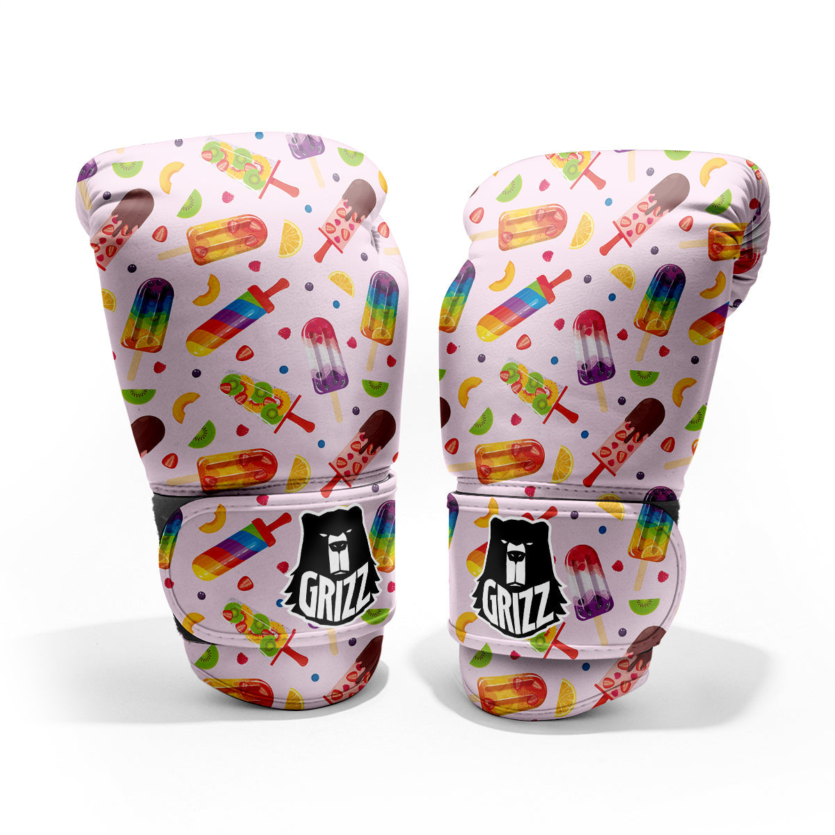 Fruity Ice Cream Print Pattern Sparring Gloves-grizzshop