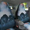 Full Moon And Wolf In The Forest Print Car Seat Covers-grizzshop