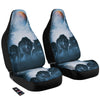 Full Moon And Wolf In The Forest Print Car Seat Covers-grizzshop