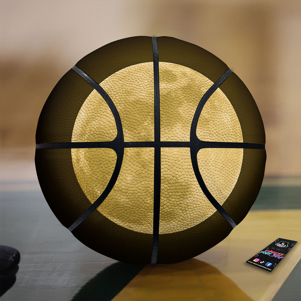 Full Moon Night Sky Print Basketball-grizzshop