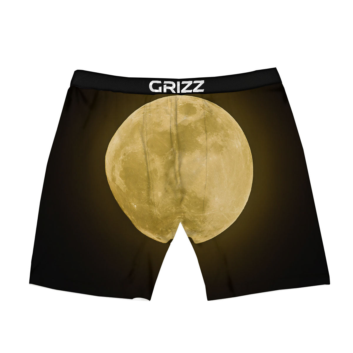 Full Moon Night Sky Print Boxer Briefs-grizzshop