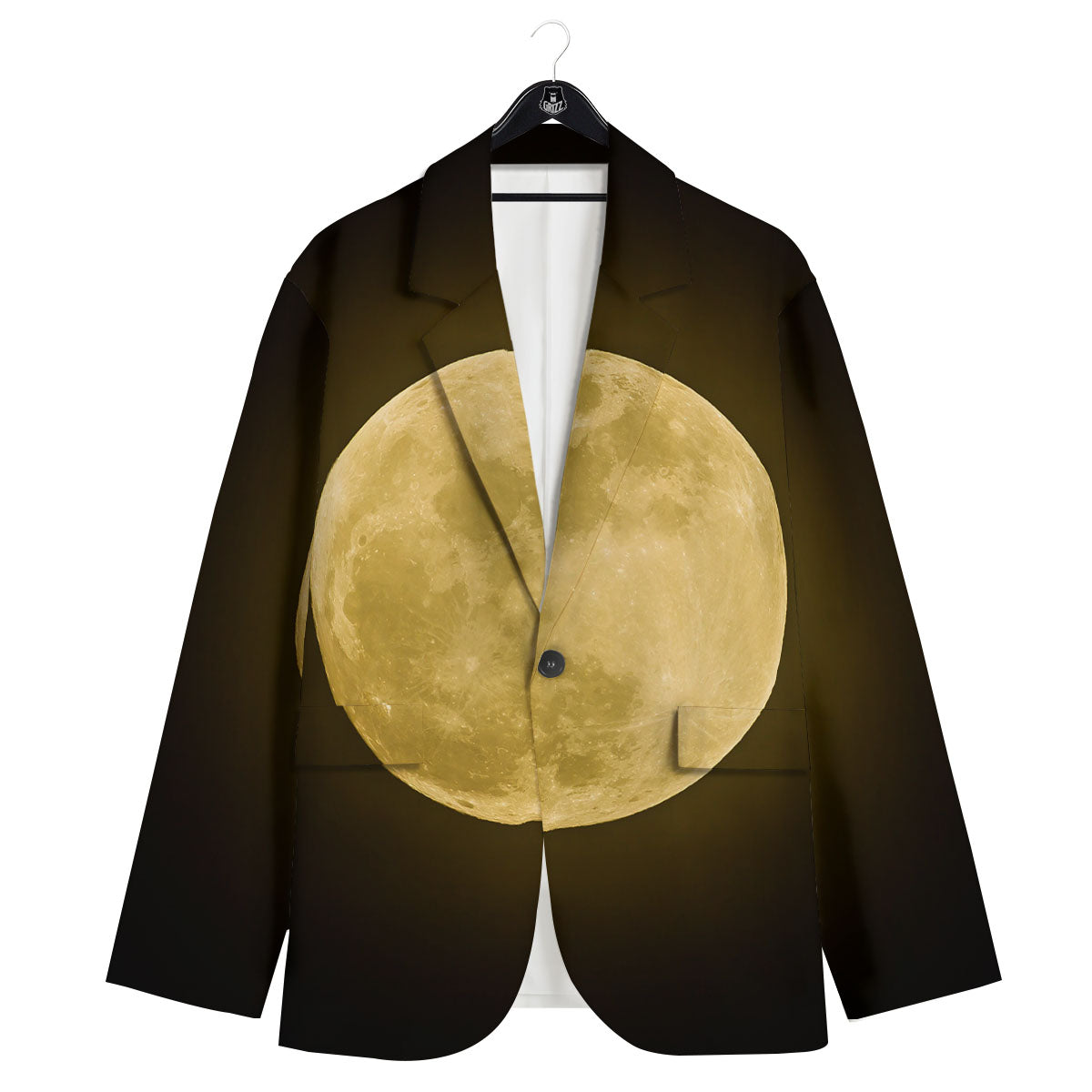 Full Moon Night Sky Print Men's Sport Coat-grizzshop