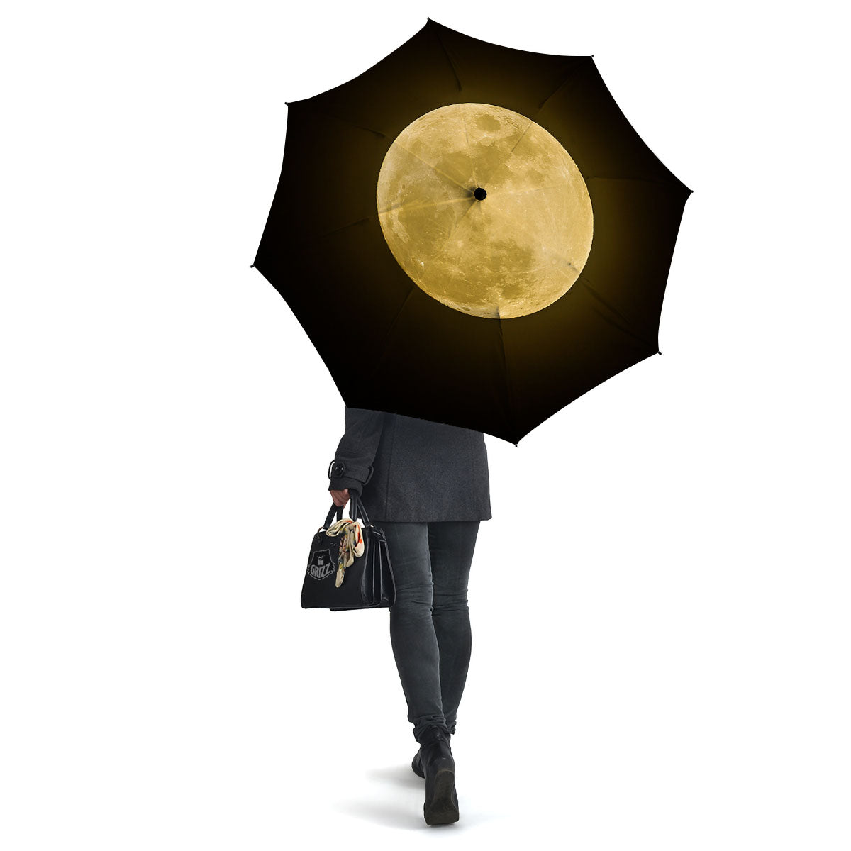 Full Moon Night Sky Print Umbrella-grizzshop