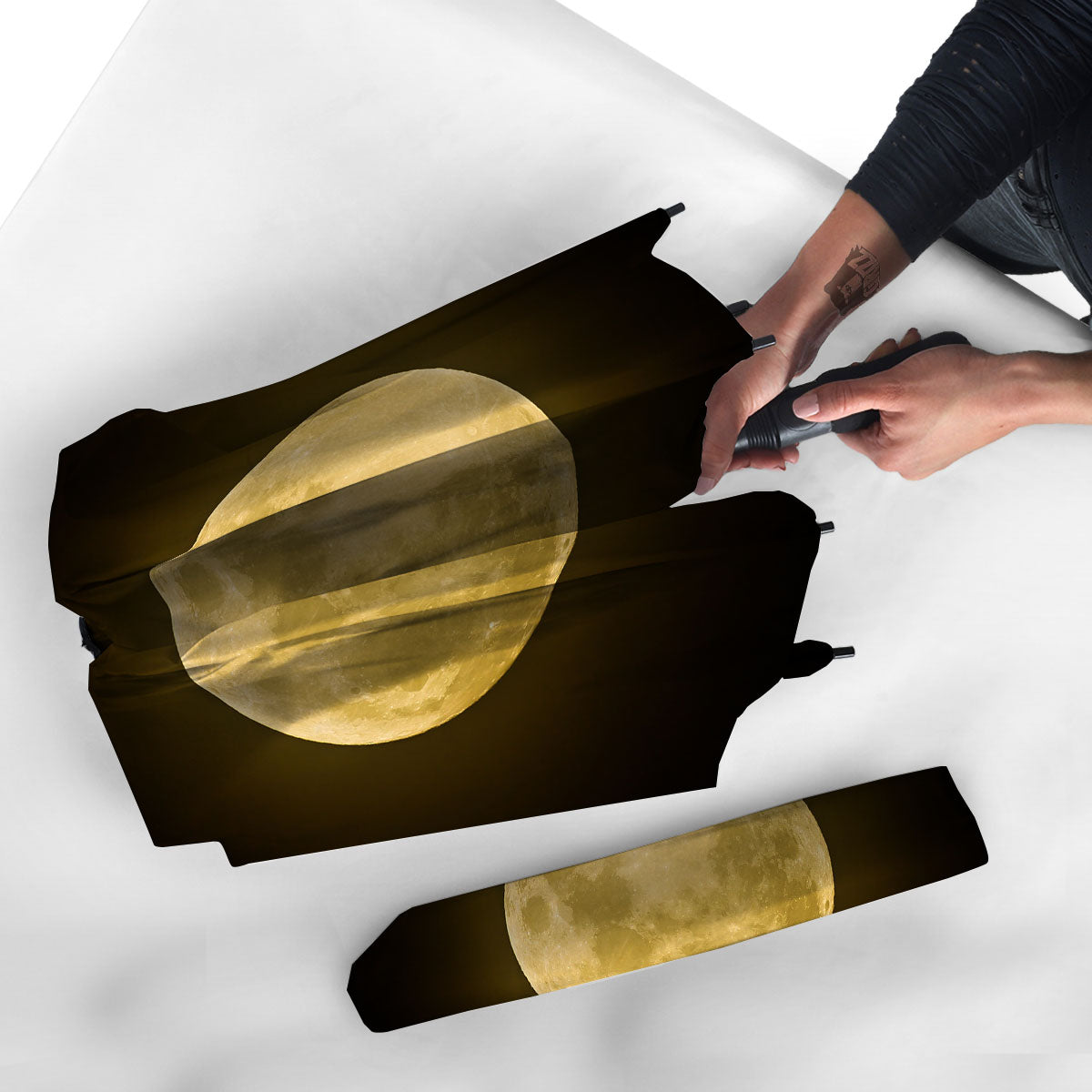 Full Moon Night Sky Print Umbrella-grizzshop