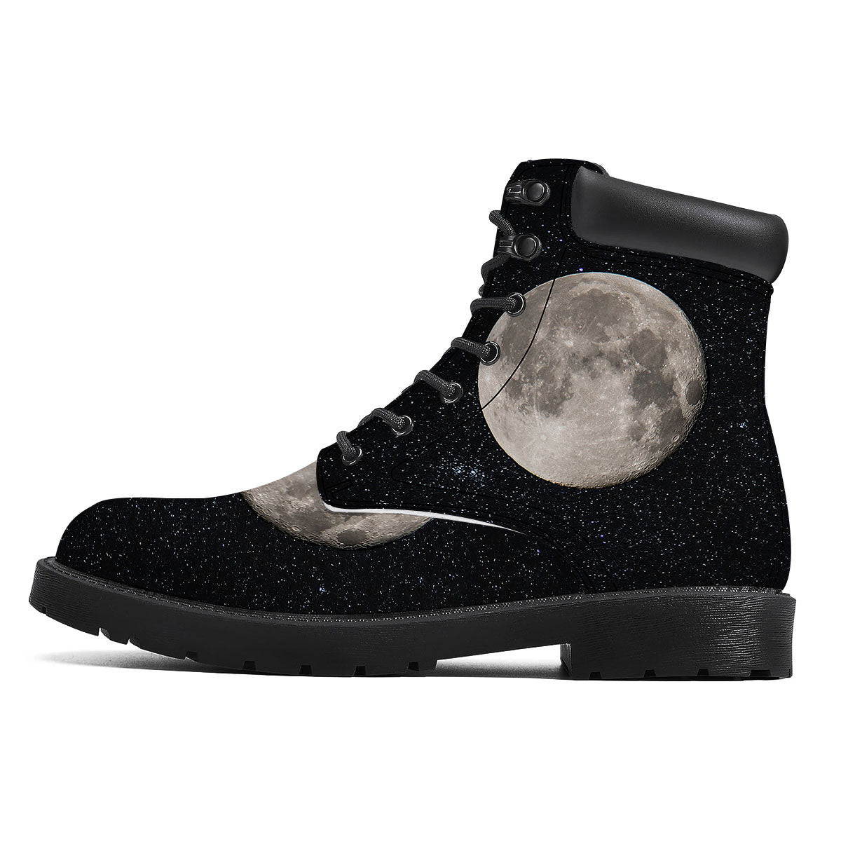 Full Moon Print Boots-grizzshop