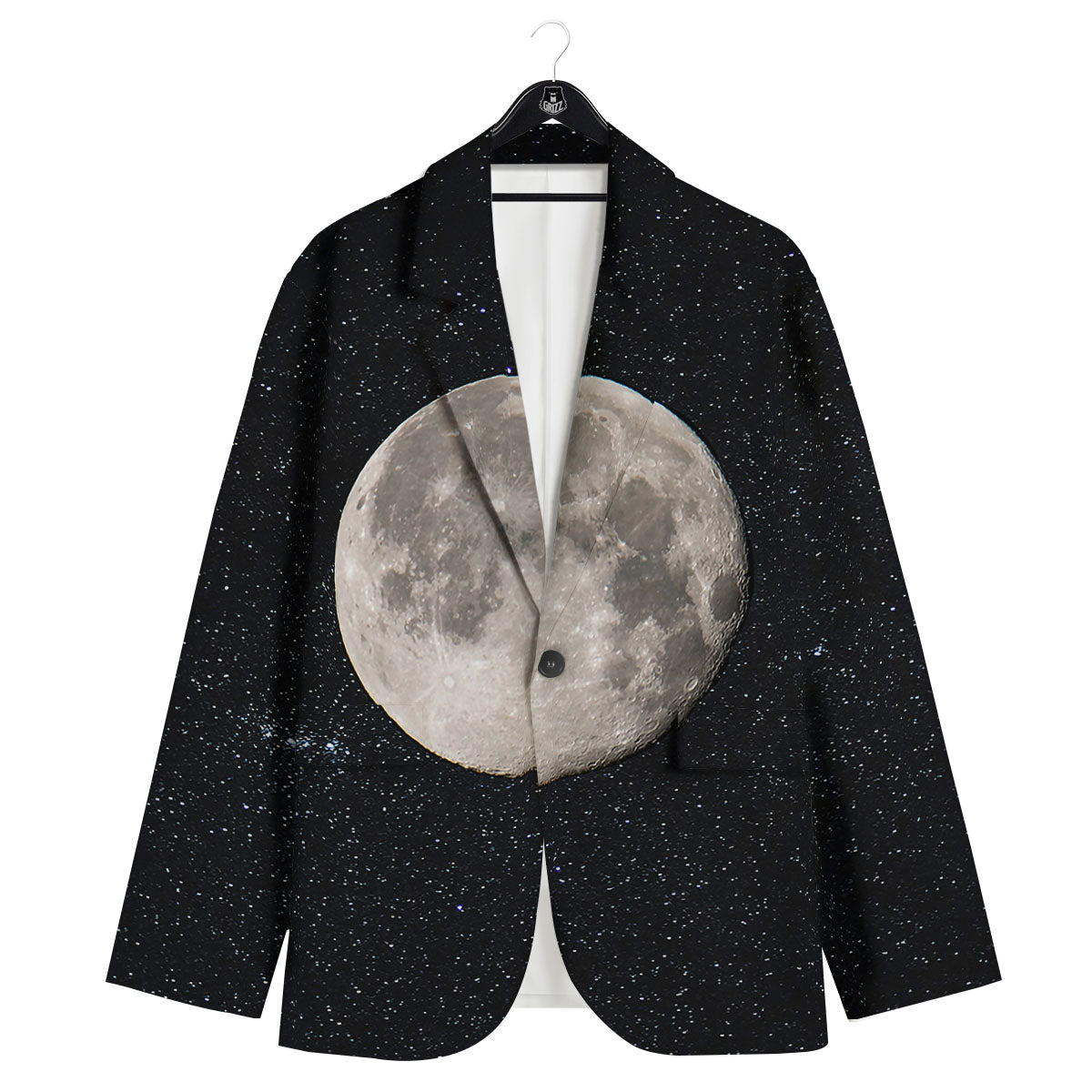 Full Moon Print Men's Sport Coat-grizzshop